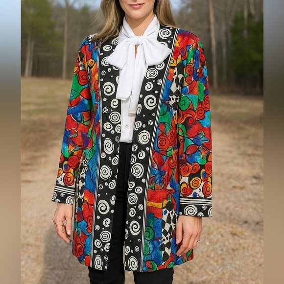 Diane Freis Jackets & Blazers - Vintage Diane Freis Colorful Pop Art Jacket